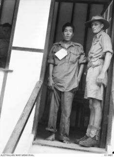 1942-11-06. ONE OF THE FIRST JAPANESE PRISONERS TO BE BROUGHT IN BY AUSTRALIAN TROOPS DURING THE FIGHTING IN NEW GUINEA. (NEGATIVE BY BOTTOMLEY)