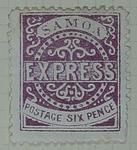 Stamp: Samoan Six Pence