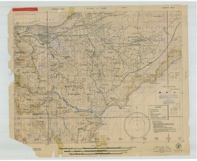 Island of Guam: Agana Bay - Special Air and Gunnery Target Map