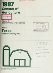 1987 census of agriculture, pt.43- Texas