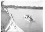 Unloading from the Ata, off Falehau wharf.