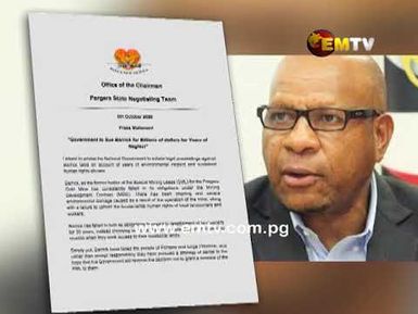 Government to Sue Barrick Niugini Limited