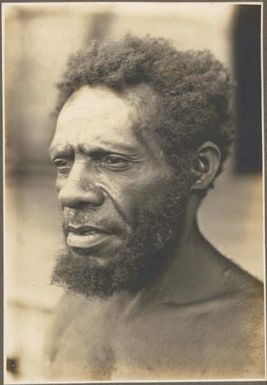 Types from villages of Evese, Ononge [close up of man with a beard]