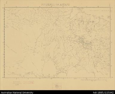 Papua New Guinea, Fourmil of Aitape, Fourmil series, Sheet 2, 1956, 1:253 440