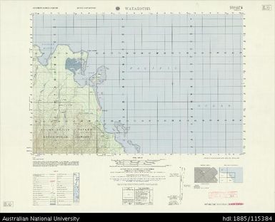 Papua New Guinea, Bougainville, Watakotsir, Series: AMS X713, Sheet 6841 III, 1966, 1:50 000