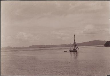 The Southern Cross at Gavutu, viewed from Bunana, Solomon Islands, 1906 / J.W. Beattie