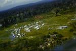 Aerial view of Roman Catholic Mission Hospital, subsidized by Territory Government, Aitape, Sepik, Oct 1961