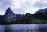 French Polynesia, landscape and mountains of Moorea Island