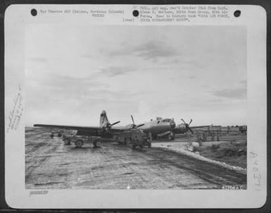 Crash Landing Of A Boeing B-29 "Superfortress". Saipan, Marianas Islands, 15 June 1945. (U.S. Air Force Number 61106AC)