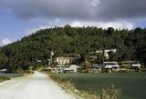 Federated States of Micronesia, road to waterfront village on Weno Island in Chuuk State