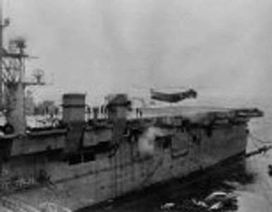 "Philadelphia-made 'copter lands aboard the Saipan"