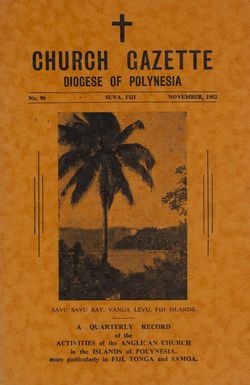 Church Gazette, Polynesia: November 1952