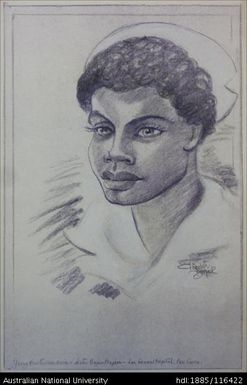 Young New Guinea nurse, Sister Boyao Boyam - Lae General Hospital, New Guinea