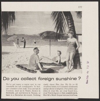Do you collect foreign sunshine?