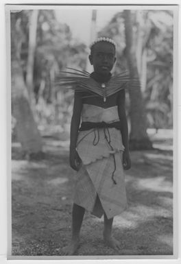 "Bock and Hessle Gilbertöarnaexpedition: in boy dressed party attire. Text on the back: “Goosse- party dressed.” : A series with a photon. 6977: 1-15. "