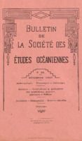Bulletin de la Société des Études Océaniennes numéro 22
