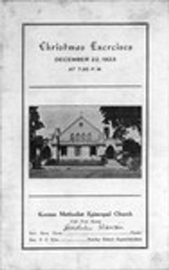 Christmas Exercises : Korean Methodist Episcopal Church bulletin