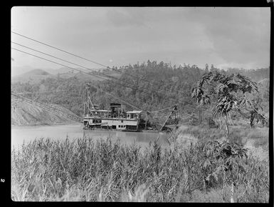 Dredging for [gold?], Bulolo, Morobe, Papua New Guinea