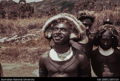 Papua New Guinean in traditional clothing