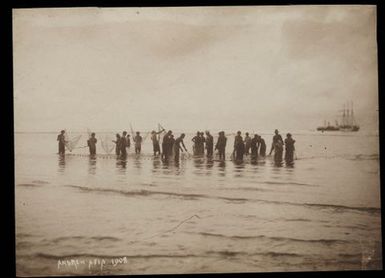 [Net fishing, Samoa]