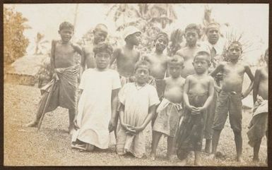 Group of Samoan boys. From the album: Samoa