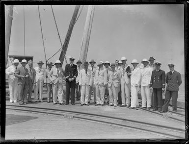 Group in Lautoka, Fiji survey flight