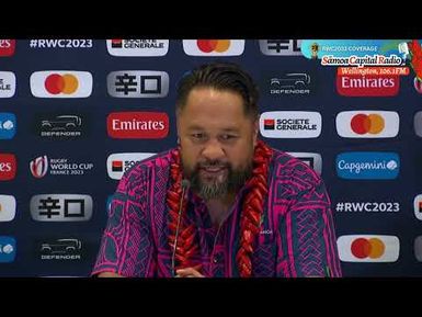 Post-Match Press Conference - Manu Sāmoa v Argentina - Sāmoa Capital Radio - RWC2023