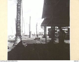 HANSA BAY AREA, NEW GUINEA. 1944-07-10. A RAILWAY CONSTRUCTED BY 5TH DIVISION SALVAGE GROUP. MOST OF THE CONSTRUCTION HAS BEEN COMPLETED USING ABANDONED JAPANESE EQUIPMENT