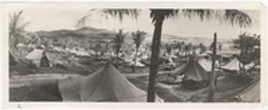 [Tents at military camp, Saipan]