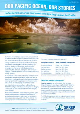 Our Pacific Ocean, Our Stories: Understanding Marine Heatwaves and how they Impact the Pacific - Factsheet 11