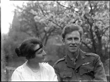 E.W.P. Chinnery with Sarah Neill looking at him, Aylesbury, England, 1919, 2 / Sarah Chinnery