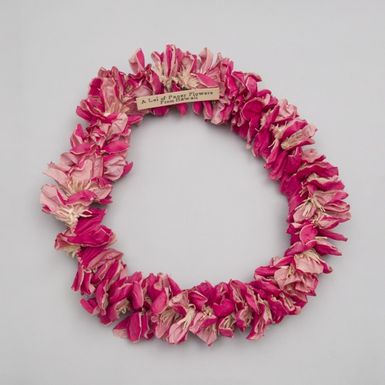 Paper Lei Given to Charles Lindbergh