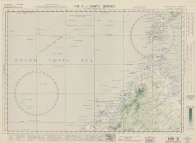 Australian aeronautical map: North Borneo (Sheet NB3)