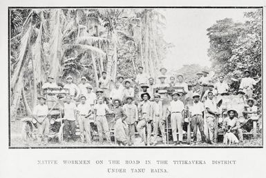 Road-making in the Cook Islands