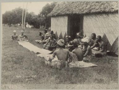 Game of Lafo, Vavau Island, Tonga, approximately 1895 / Andrew