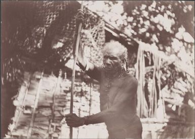 The chief on the island of Ferasiboa, Solomon Islands, 1906 / J.W. Beattie