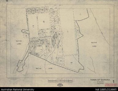 Papua New Guinea, Town of Goroka, Sheet 1, 1:4 000