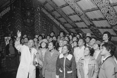 Cook Islanders at the National Museum, Wellington, New Zealand