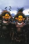 Huli ceremonial dancers