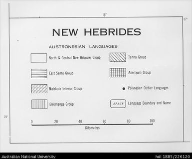 Map of the New Hebrides taken for the 1978 report