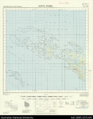 Solomon Islands, British Solomon Islands Protectorate, Santa Isabel, Series: X711, Sheet 7-158-5, 1970, 1:50 000