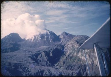 Aerial view of the volcano, Mt. Lamington, Papua New Guinea, 1951 / Albert Speer