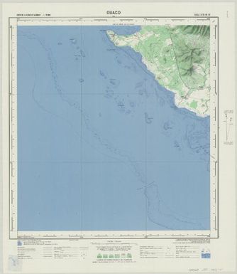 Carte de la Nouvelle Caledonie 150 000: Ouaco