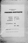 Patrol Reports. Central District, Ela Beach, 1971-1972