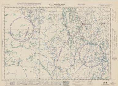 Australian aeronautical map: Cloncurry (Sheet F7)