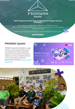 PRISMSS Newsletters - December 2021