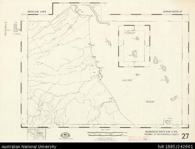 Papua New Guinea, Kieta NW & NE, Survey Index 27, 1:50 000, 1969