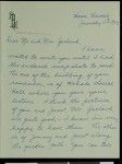 Dorothy Bond, letter, 1933-01-11, to Hamlin Garland