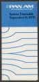 Pan Am system timetable, September 14 - October 30, 1976