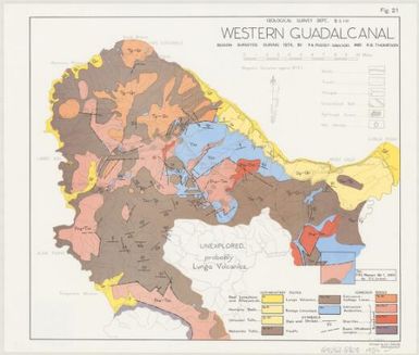 Western Guadalcanal / Geological Survey Dept., B.S.I.P